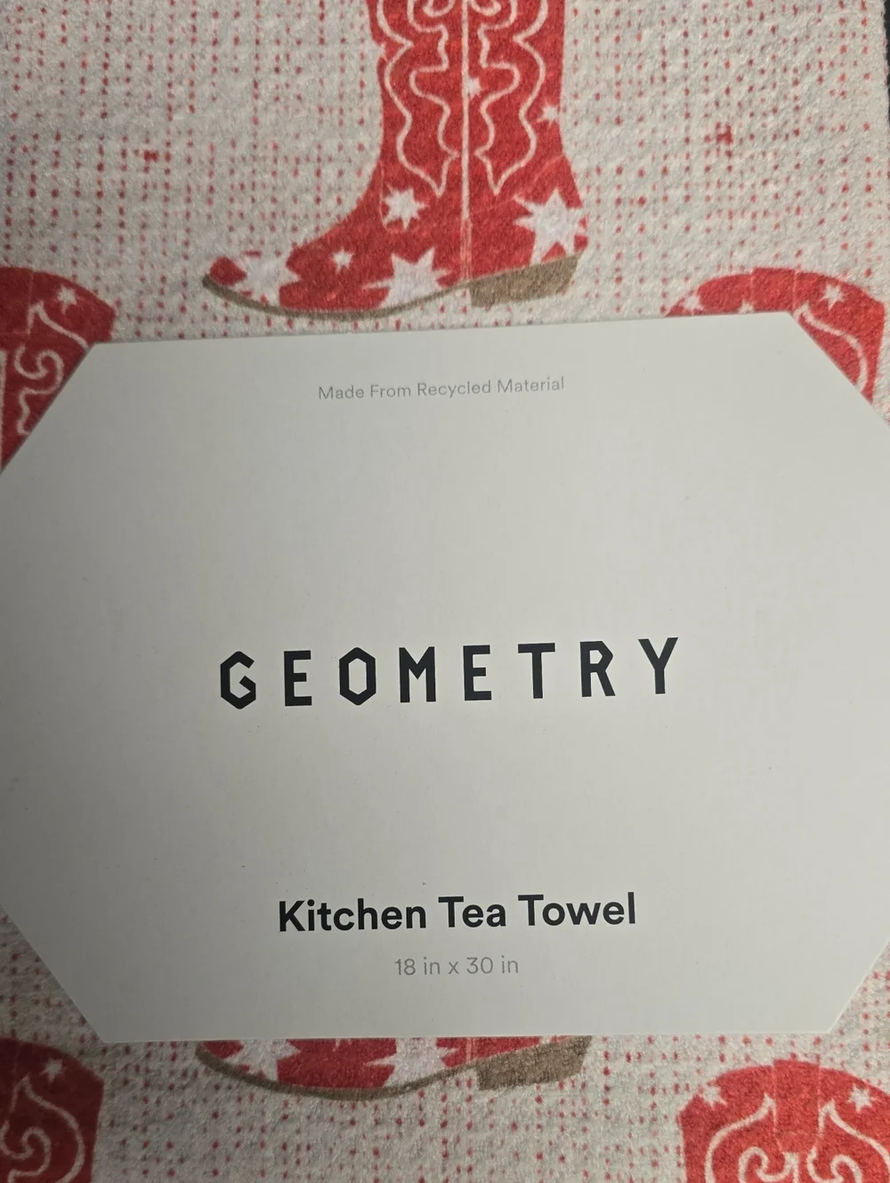 GEOMETRY KITCHEN TEA TOWEL - 18X30 - NWT